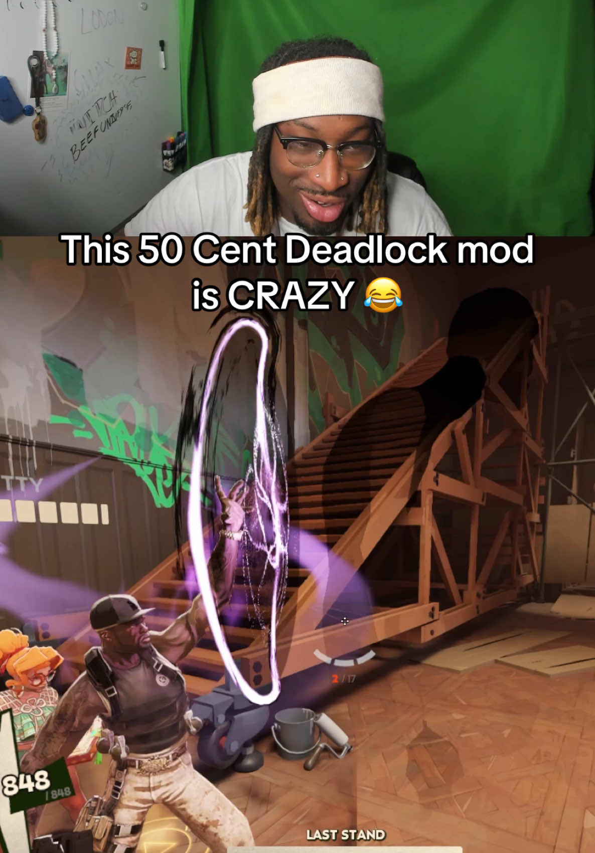 This is the best mod in deadlock 😭 #beefuniverse #deadlock #50cent #warden 