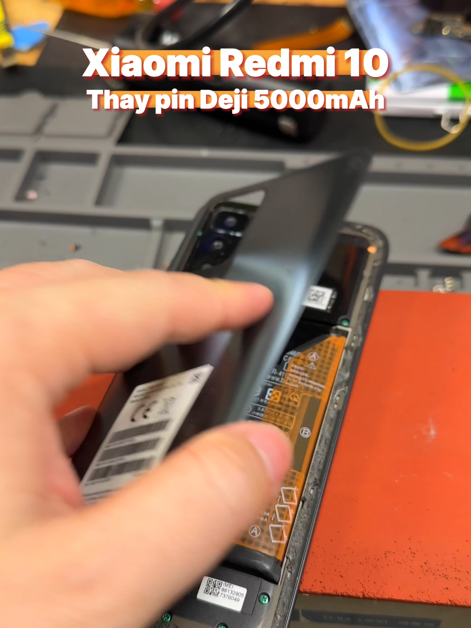 Redmi 10, pin phù ú nu luôn rồi, thay pin 20 phút chờ lấy liền luôn #redmi10