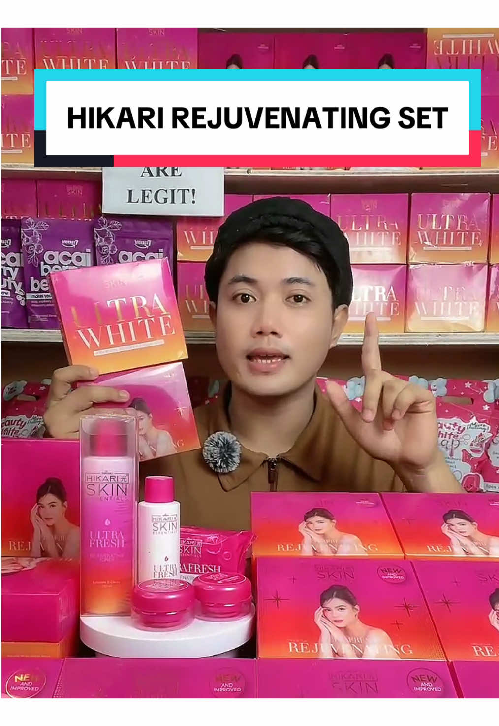 HIKARI SKIN ESSENTIALS PREMIUM REJUVENATING SET #hikariskinessentials #rejuvenatingset #livehighlights #tiktoklive 
