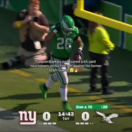 First Saquon Barkley home run of the year 😭🔥‼️ #fyp #saquonbarkley #eagles #giants #nfl