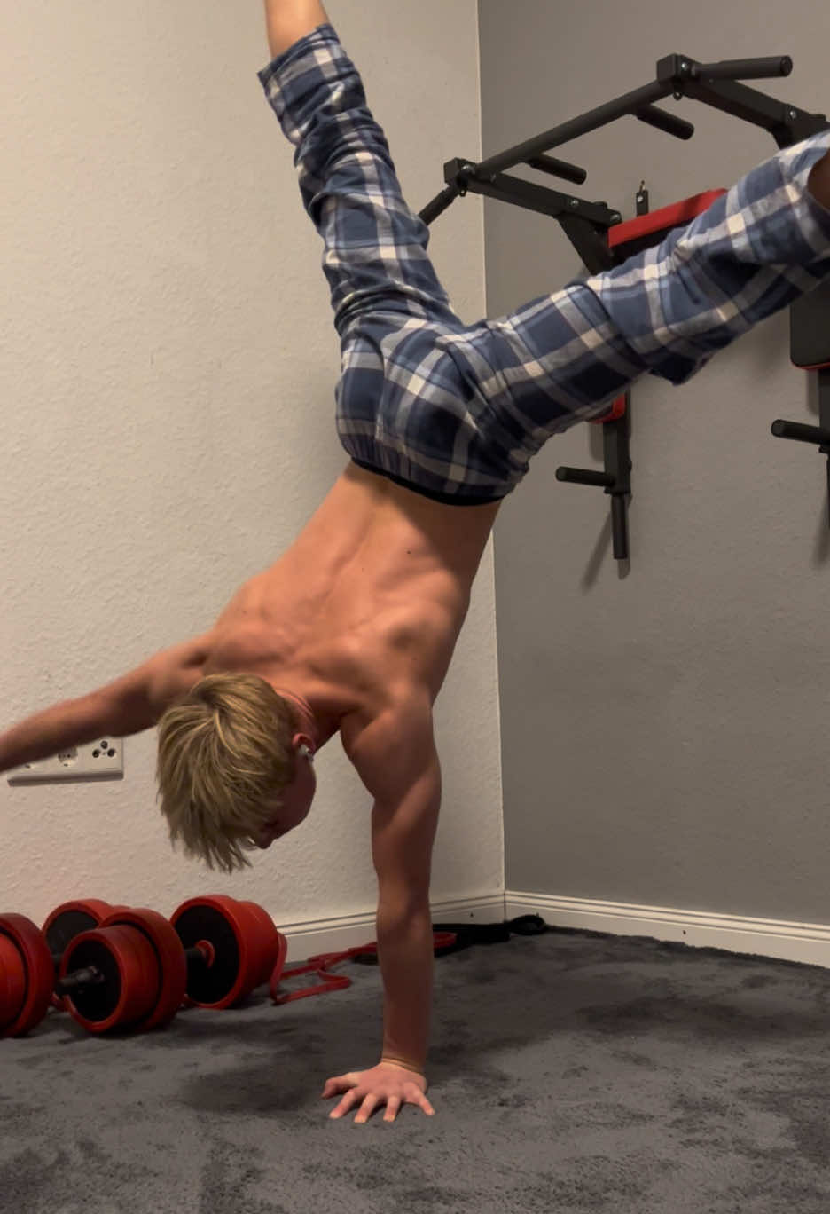 #calisthenics #hspu #onearmhandstand #handstand #balance  