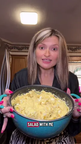 Appalachian potato salad. This one gets the internet going 🤣🤣. This is how we make it in our own kitchen. I bet your way is yummy too! We think my way is! #suppertimeinappalachia #potatosalad #familyrecipe #southerncooking #homemadefood 