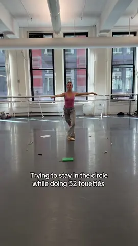 Not the prettiest fouettés but we got it done 😅