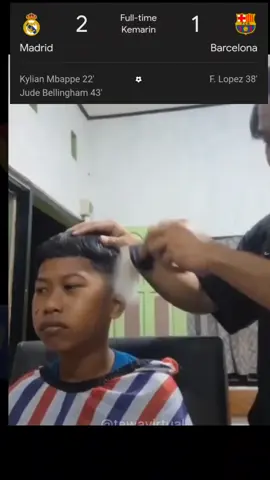 Full time Real Madrid vs Barcelona 2 : 1 #alfandri97_ #barcelona #realmadrid #realmadridvsbarcelona #elclásico 