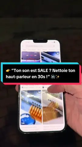 👉 “Ton son est SALE ? Nettoie ton haut-parleur en 30s !” 🔊✨ #AstucePhone #NettoyageRapide #SonClair #HackSmartphone #TikTokTech