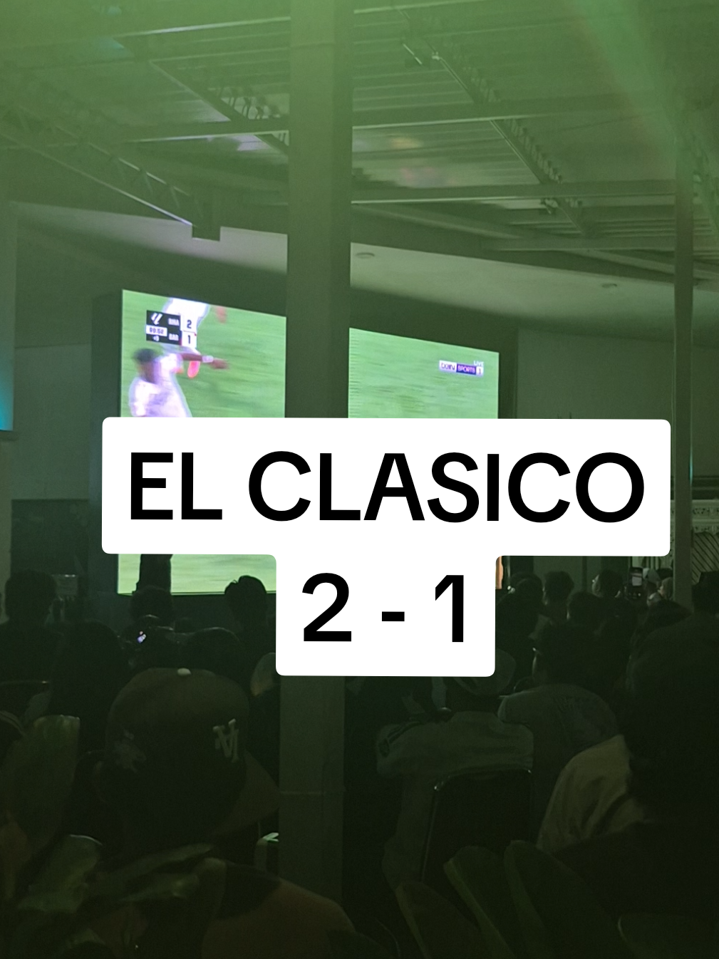Nobar el clasico RMA VS BARCA, hasil 2 - 1 di sahid raya #realmadrid #barcelona #ElClasico #laliga 