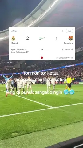 Hasil Real Madrid x Barcelona #laliga  Barca😂😂
