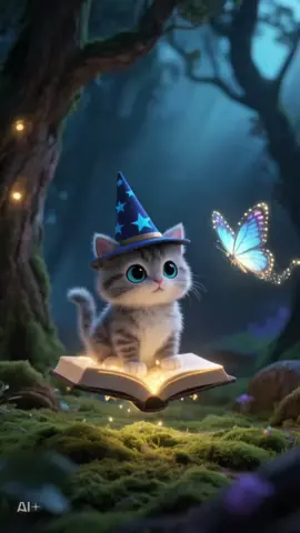 Live Wallpaper 4K - Anime Kitten Wizard Butterfly Magic🐱🧙‍♂️ The entire video was using #CapCut #capcutaivideomaker #wallpaper #kitten #livewallpaper  @CapCut 