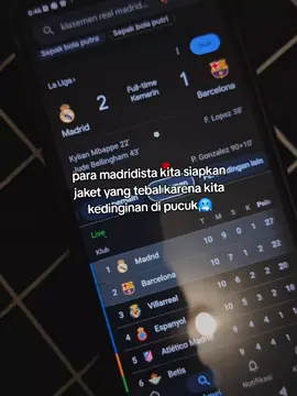 Real Madrid kedinginan di pucuk boss🥶 #fyp #madrid #halamadrid #foryoupage #foryou 