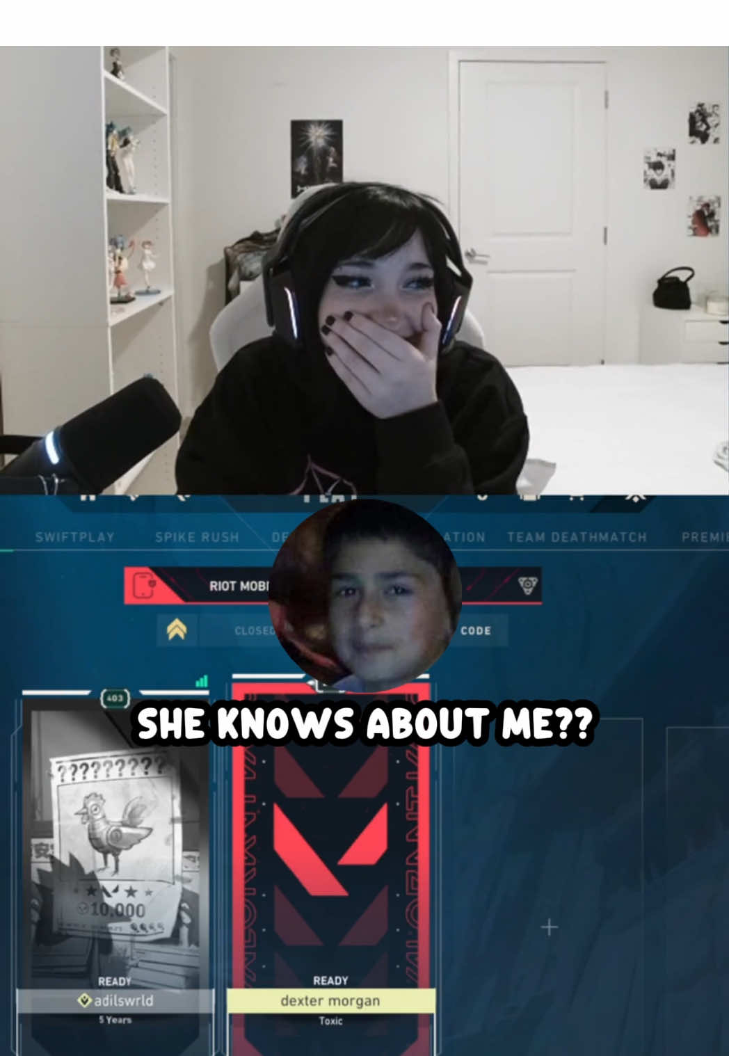 my mom knows about him… #giabeea #twitch #streamer #Valorant #fyp 