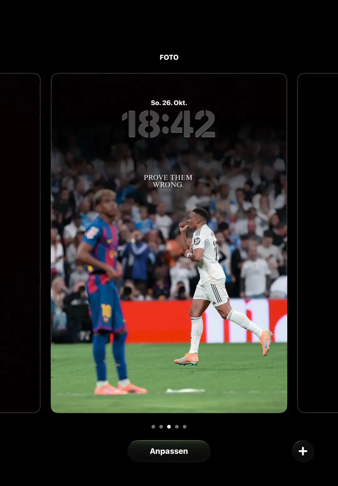 Clean Real Madrid versus FC Barcelona Wallpaper | 🥶🤍 #realmadridfc #halamadrid #mbappe #bellingham #fyp 
