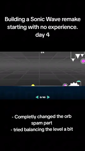 Building a sonic wave remake #geometrydash #fyp #viral #sonic #wave 