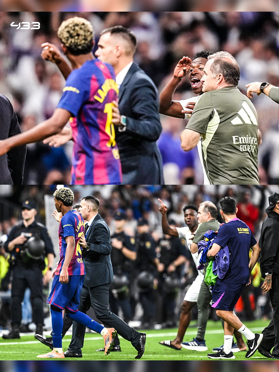 Vini Jr : Udah yapping-nya, Mal? #realmadrid #barcelona #football #xyzbca #fypシ