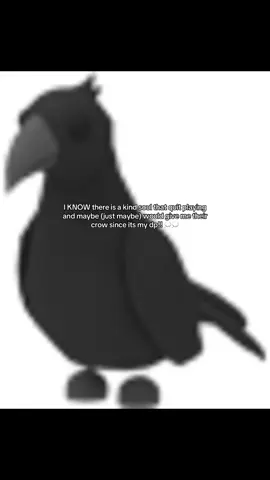 I KNOW UR OUT THERE #adoptme #crow #tradinghub #adm #robloxfyp 