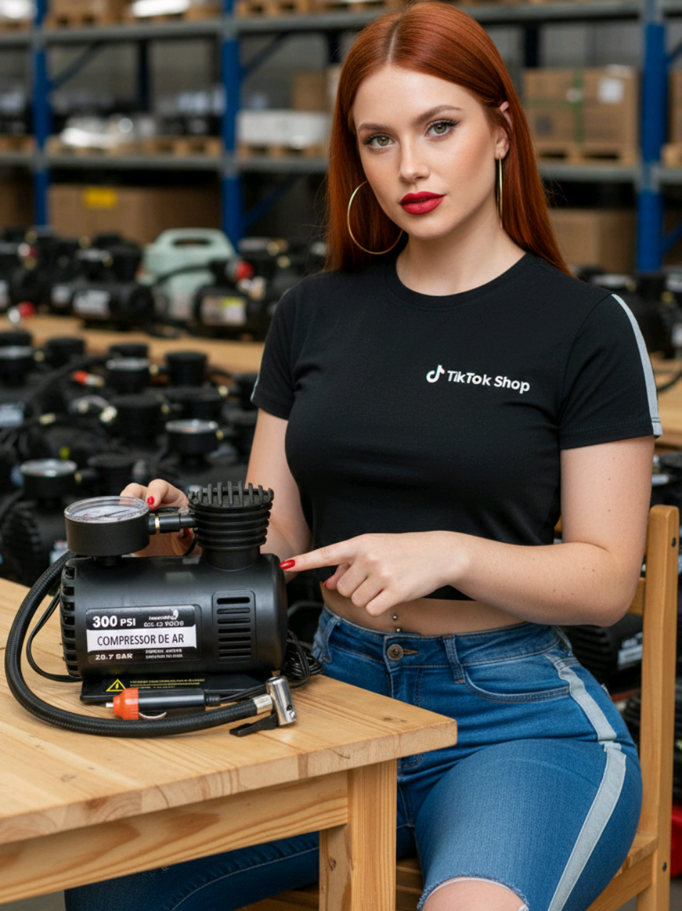 Mine compressor de 12v para o seu carro COMPRESSOR DE AR PORTÁTIL...🚘 #compressorportatil  #equipamentos #carro  #moto #tiktokshop 