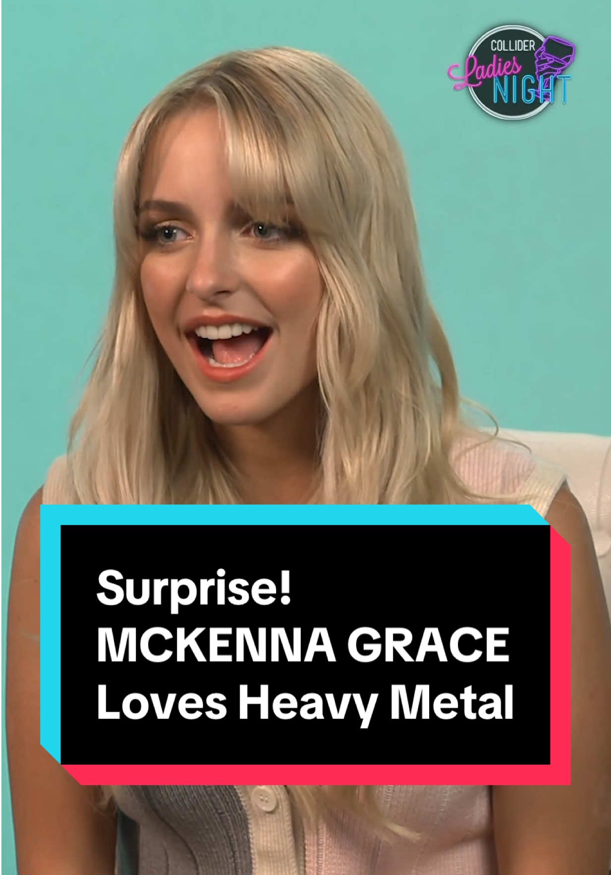 Mckenna Grace being super into horror and metal DElights me. Also, no doubt her screamo day will come. Catch our full Ladies Night chat for Regretting You on the Collider Ladies Night YouTube channel now! #mckennagrace #interview #metal #flyleaf #iceninekills 
