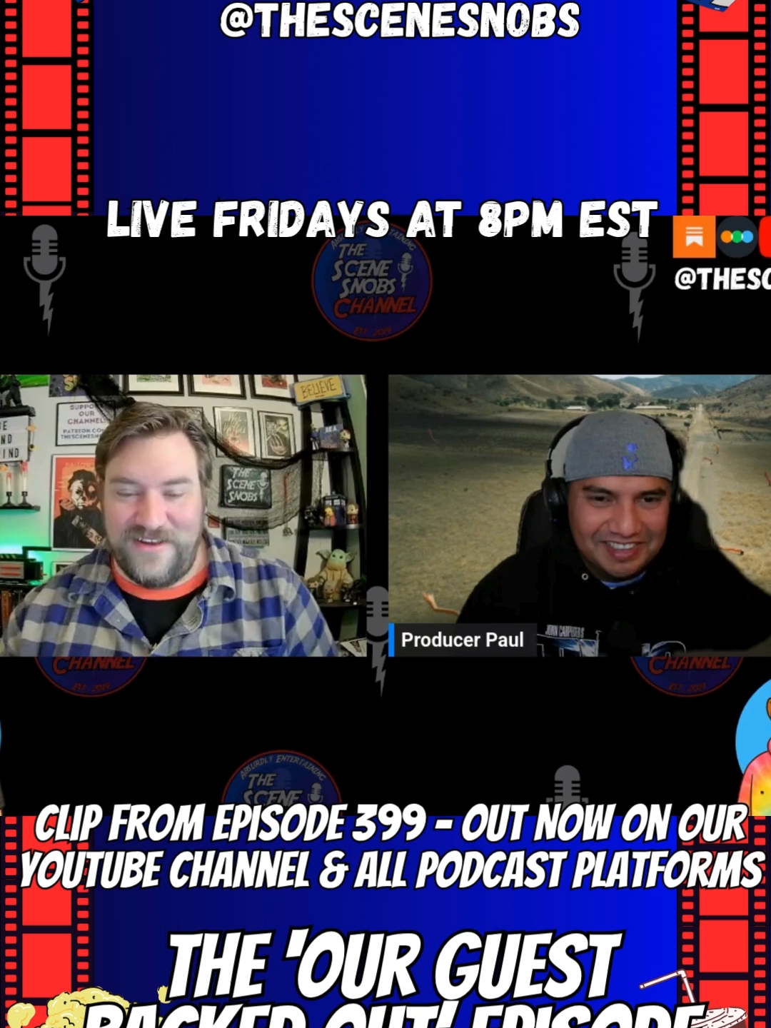Clip from The Scene Snobs Podcast episode 399 