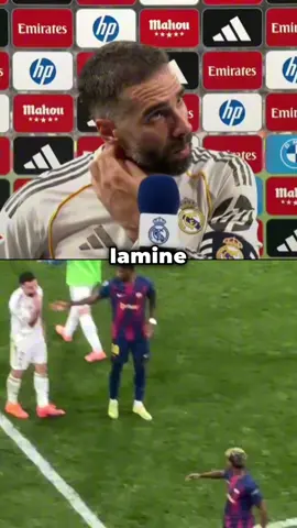 What did Dani Carvajal say to Lamine Yamal at the end of the match? #carvajal #yamal #mbappe #pedri #belligham 