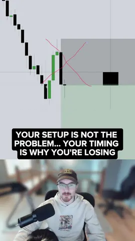 Your setup is not the problem… your timing is why you’re losing