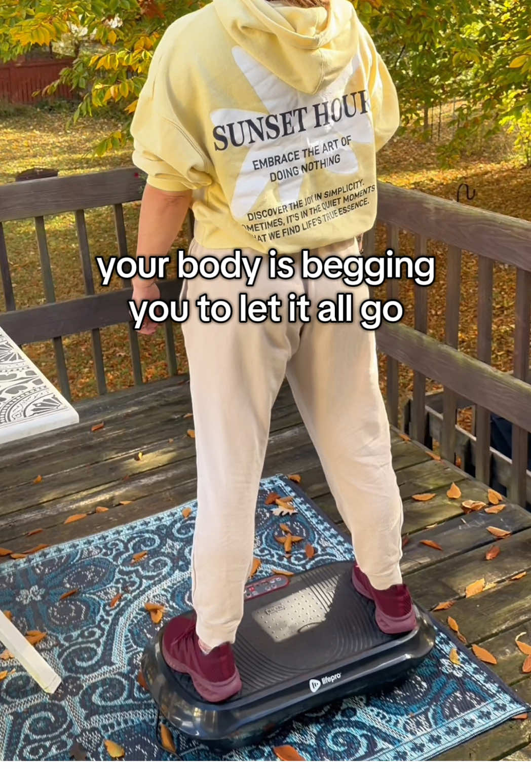 Numb one minute, overstimulated the next? That’s proof you’re nervous system’s been stuck on ‘protect’ mode.  The weight, the fog, the disconnection, it’s all energy waiting to move. What if you stopped fighting your body… and started listening? Your body isn’t the enemy. It’s asking for attention. Five minutes of mindful movement can change your whole day, it’s changed my whole life.  @LifeproUSA #vibrationplate #somatictherapy #energyhealing #lymphaticdrainage #healingmassage 