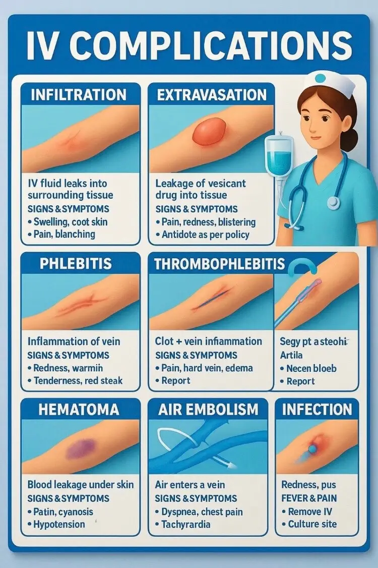 IV complications #iv #takecareyourself #infectioncontrol #awereness #hospital 