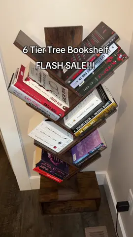 Don’t miss out on this flash sale! Such a cute and unique bookshelf! #flashsale #bookshelf #bookshelves #bookshelftour #bookorganization 