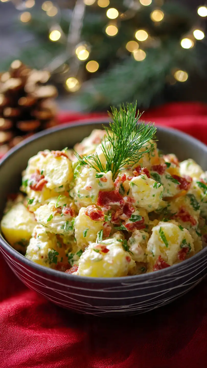 Christmas Potato Salad Recipe Ingredients: - 4 large potatoes, boiled and diced - 1/2 cup mayonnaise - 1/4 cup chopped fresh parsley - 1/4 cup chopped red bell pepper - 1/4 cup chopped green onions - 2 tbsp Dijon mustard - Salt and pepper to taste - 1 tsp paprika (optional) Steps: 1. Mix potatoes, mayonnaise, parsley, bell pepper, onions, mustard. 2. Season with salt, pepper, and paprika (if using). 3. Chill before serving. Hashtags & Keywords: #ChristmasPotatoSalad #HolidaySides #FestiveSalads #SouthAfricanSides #Foodiesa     l