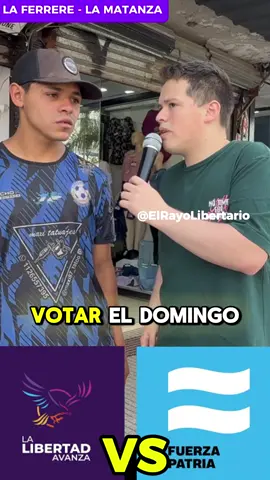 ¿A quién van a votar en Laferrere? #lalibertadavanza  #milei #buenosaires #argentina 