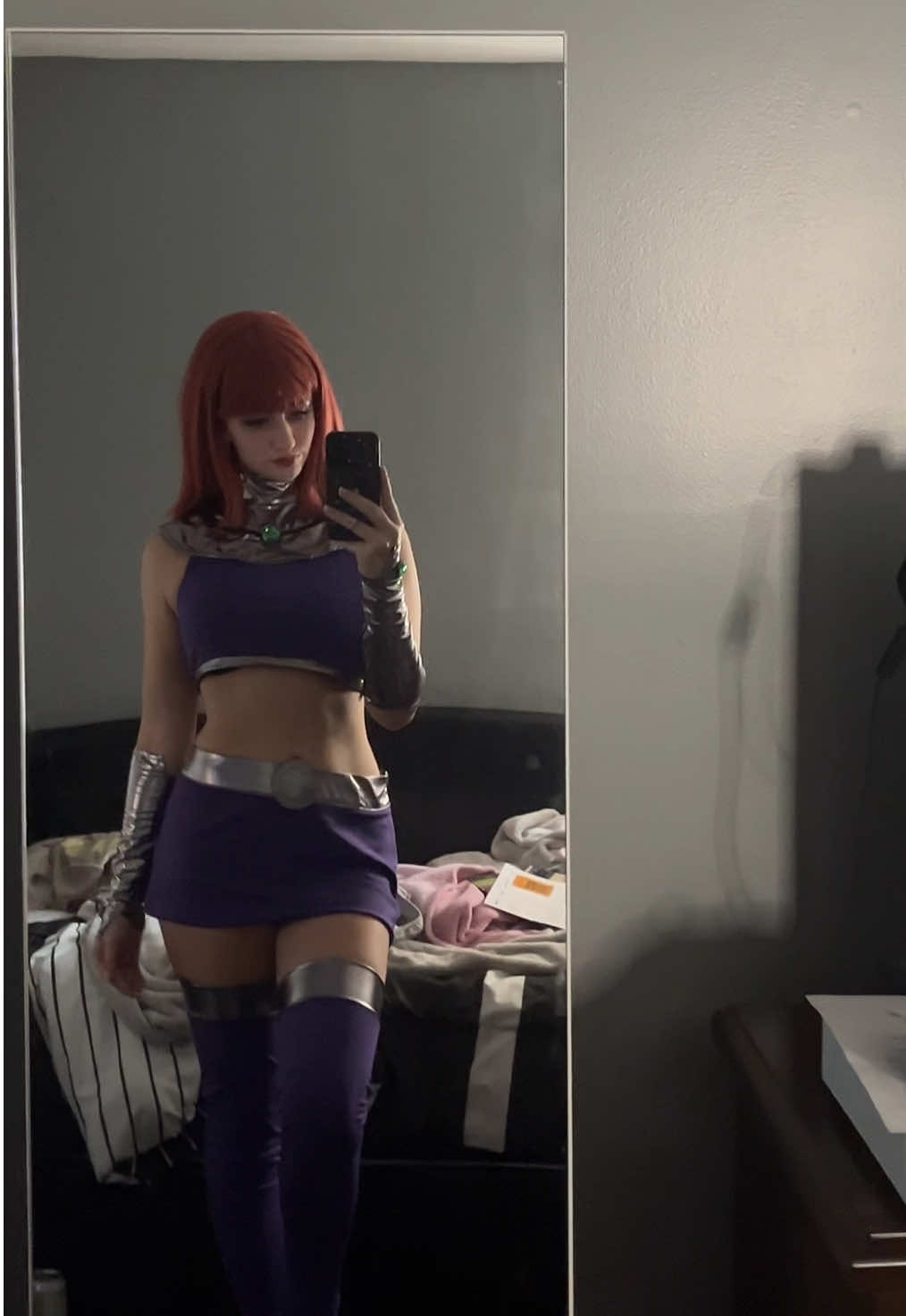 Where’s my nightwing??😾 come and save me  #cosplay #foryoupage #starfire #dccomics #cosplaygirl 