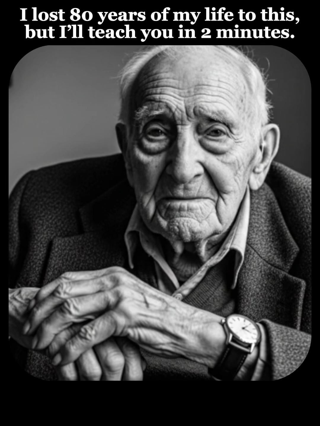 I lost 80 years of my life to this, but I’ll teach you in 2 minutes. #lifelessons #lifequote #advice #LifeAdvice