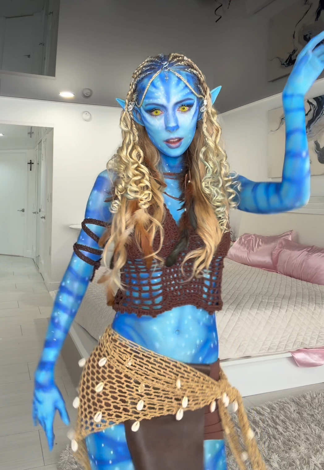 Did I win this trend? #nataliereynolds #fyp #halloween #costume #avatar avatar Halloween costume 