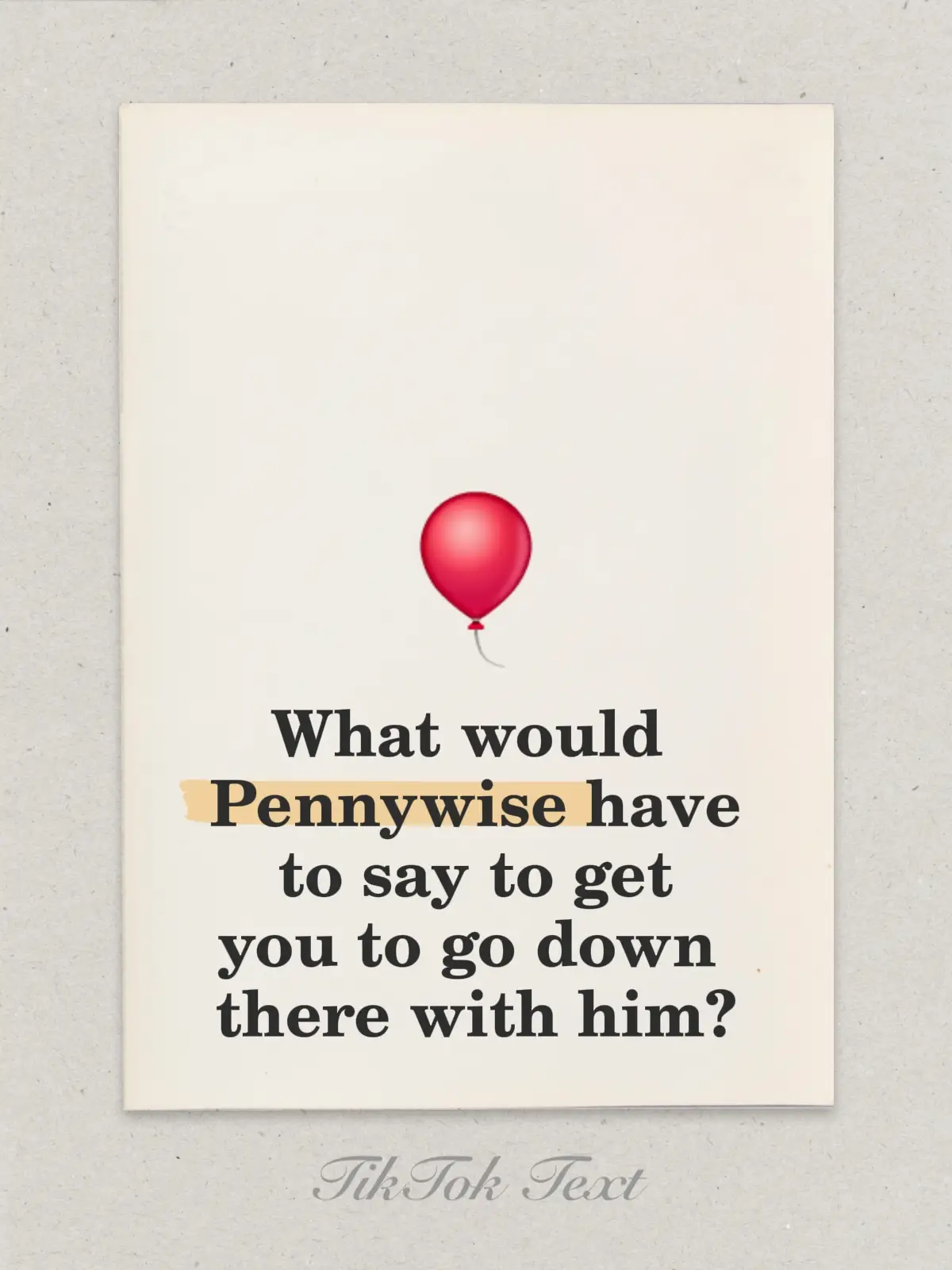 I can also be lured down with Orange Chicken, Ube ice cream, birria tacos- so FOOD. I can be lured down with food. #pennywise #it #Jollibee 