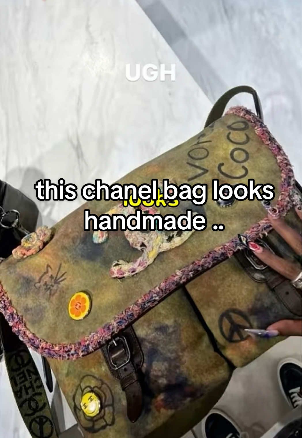 this chanel bag looks handmade .. #fashion #fashiontiktok #highfashion #chanel 
