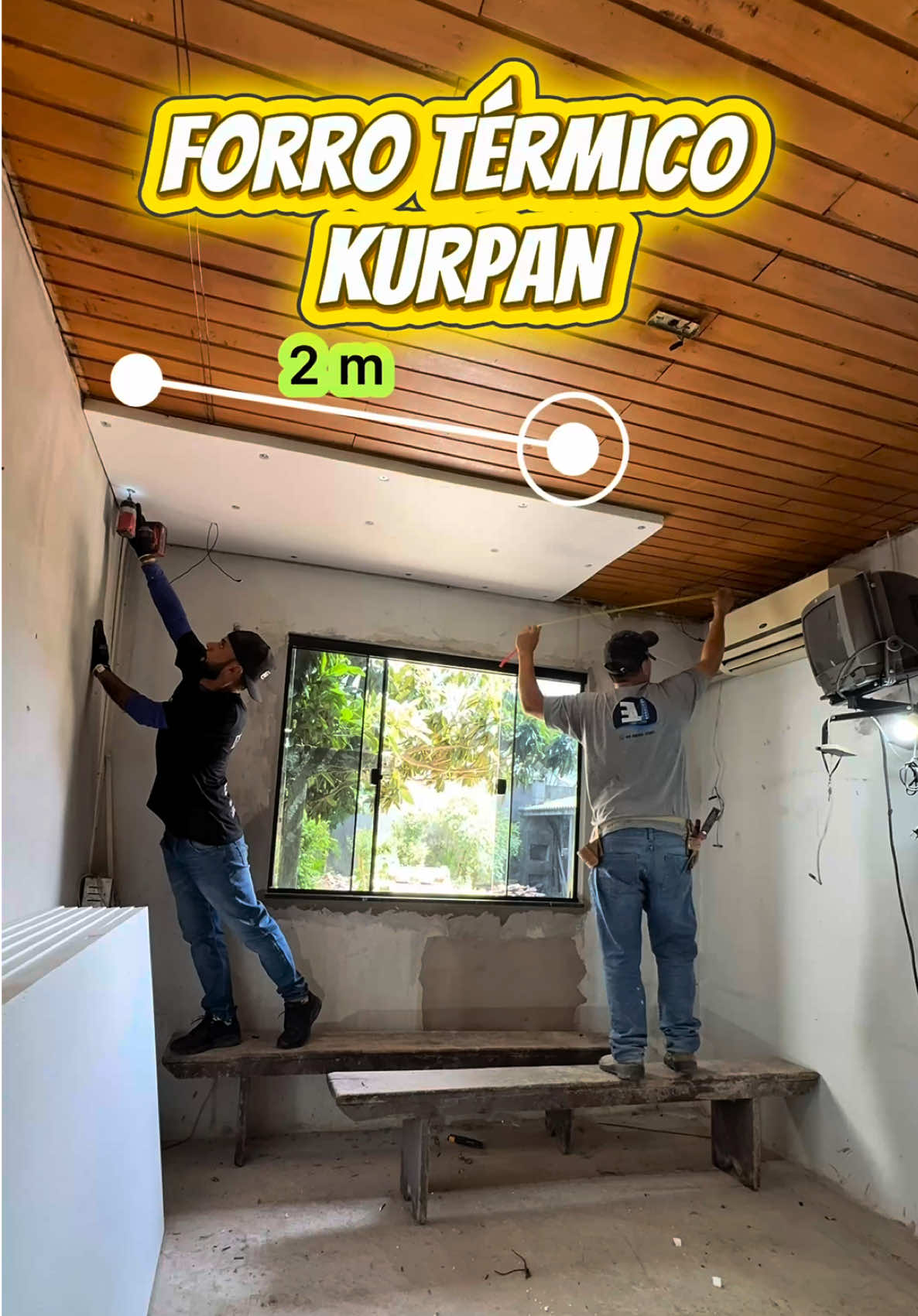 Forro térmico kurpan 🔥🚀 . . . . #eps #arquitetura #obras #isopor #drywall 