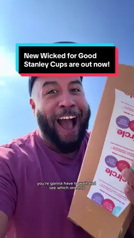 So happy! So excited to drink my water from this beautiful wicked inspired Stanley cup!! #wickedforgood #wickedmovie #StanleyCup #wickedthemusical #wickedmusical  