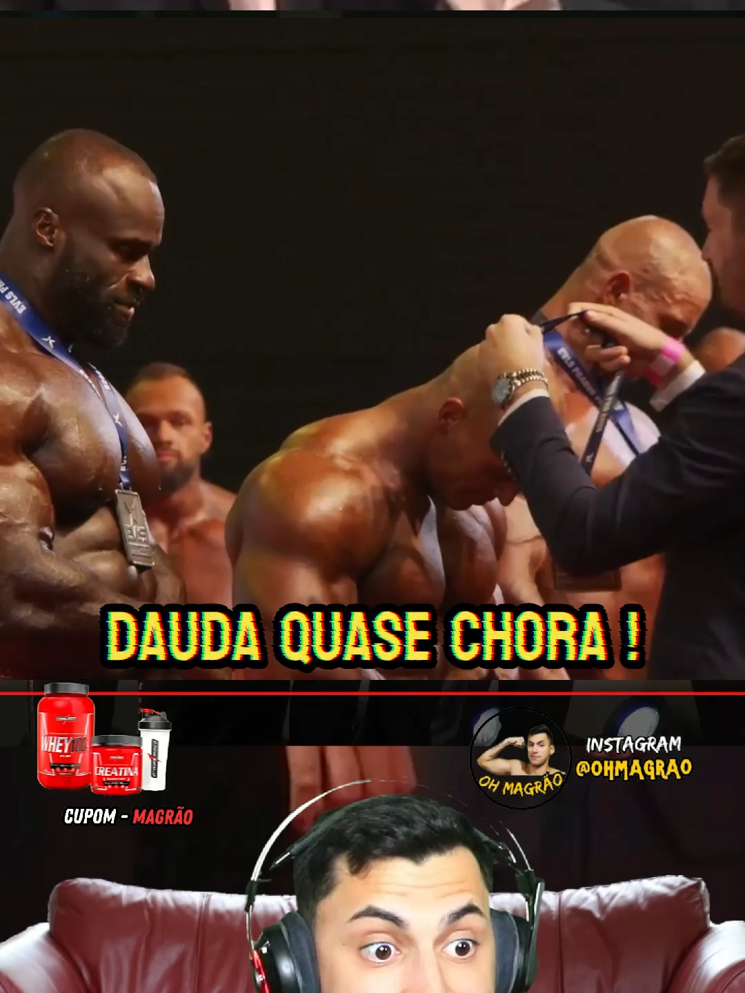 SAMSON DAUDA TOP 2 E QUASE CHORA NA PREMIAÇÃO ! #fisiculturismo #shapenatural #maromba #samsondauda #openbodybuilder #ratodeacademia #GymTok #fisiculturismonatural #mrolympia2025