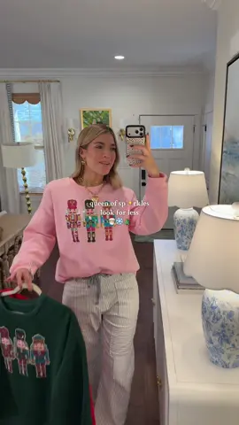 Will be LIVING in this until Christmas❤️🎄! So cozy and would make the perfect gift to twin with friends and family during the holidays!  Perfect to throw on with leggings but love that you can dress it up too! I'm wearing size large!❄️🎅🏼 #l#lookforlessc#christmassweatshirth#holidayfashionc#christmasaesthetica#affordablefashion