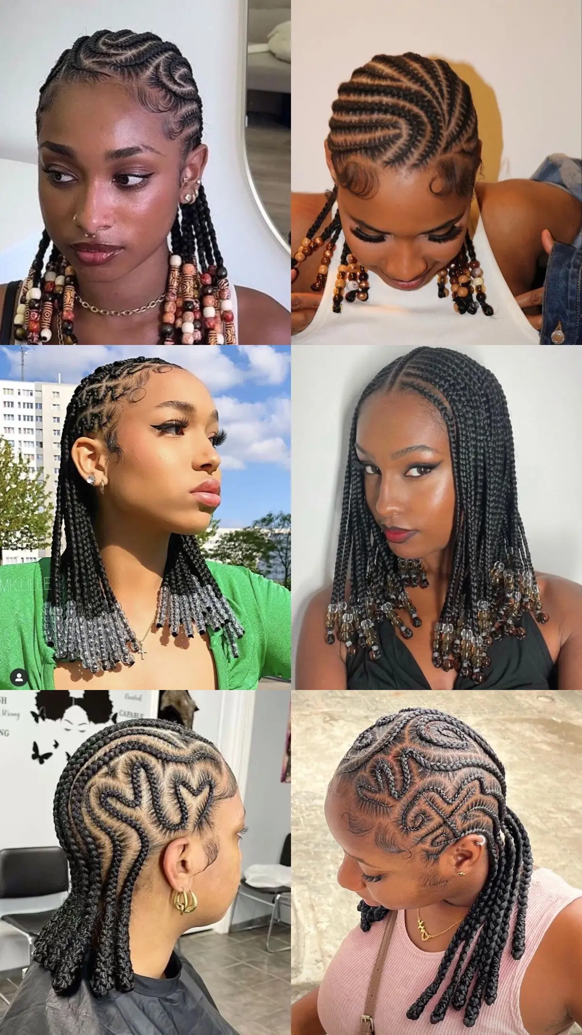 #hairstyles #nattescollées #fyp #viraltiktok #zigzagcornrow