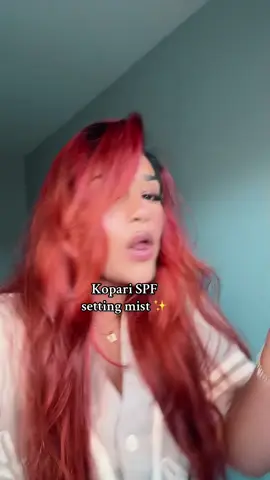 Love love loveeee @Kopari Beauty ✨ #koparibeauty #spf #spfsettingspray #skincare #koparispf 