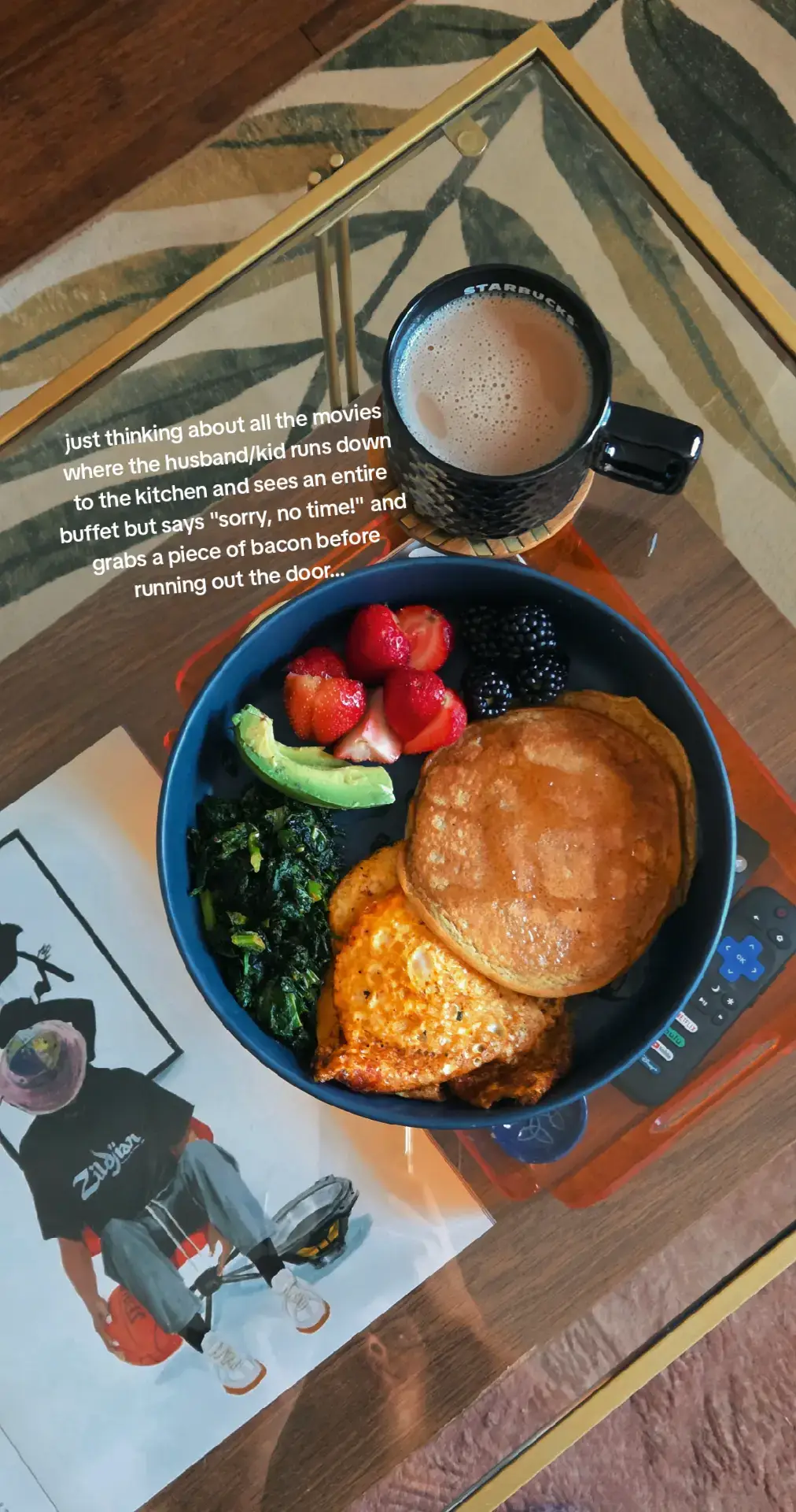 just wanted to share my beautiful rainbow breakfast. isn't she lovely? #breakfast #slowsunday #sundaybrunch 