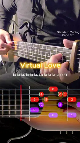 Virtual Love #guitartabs #virtuallove #guitartok 