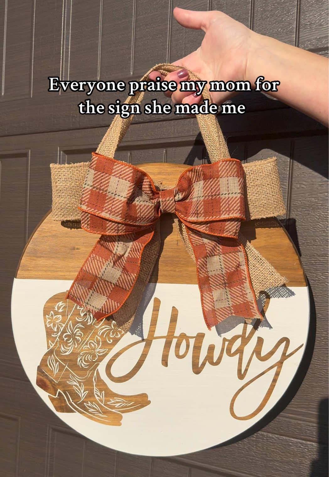 This is just one she made for my apartment door which has interchangeable (velcro) bows for the seasons. Trying to convince her to start selling these…