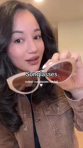 love with these sunnies 🤍 #sunglasses #fallsunglasses #fashion 