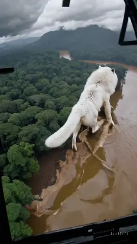 Giant White Fox Spotted in Amazon Rainforest | Never Seen Before Creature Captured on Camera #AmazonDiscovery #WhiteFox #MysteriousCreature #WildlifeCaughtOnCamera #AmazonRainforest          