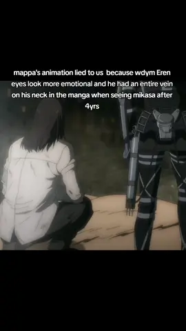 No shade to mappa though wit would've done worse😣😣 #aot #eremika #aots4 #fyp #400k 