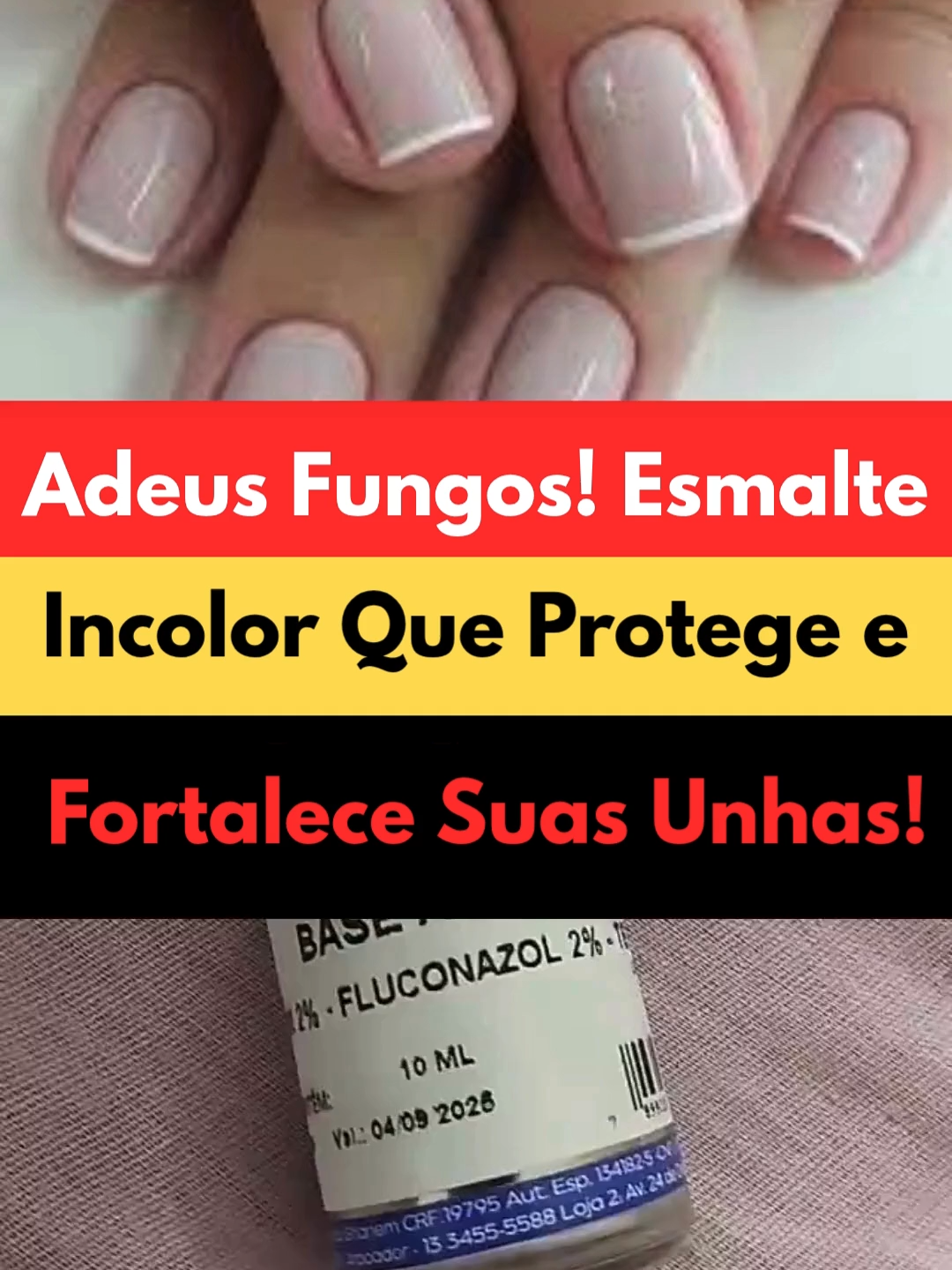 Adeus Fungos! Esmalte Incolor Que Protege e Fortalece Suas Unhas! Link Na BIO: Esmalte De Unhas Incolor - Ciclopirox - Terbinafina - Fluconazol - Fungos  #cabelossaudáveis #fungos #CuidadoComAsUnhas #Esmalte #UnhasFortes #SaúdeDasUnhas #TratamentoDeUnhas #BelezaNatural #DicasDeUnhas