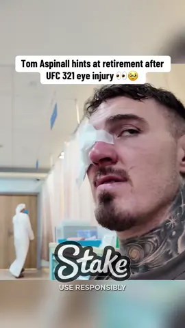 Unseen footage Tom Aspinall hints at retirement after UFC 321 eye injury 👀 #tomaspinall #UFC #jonjones #foryou #fyp 
