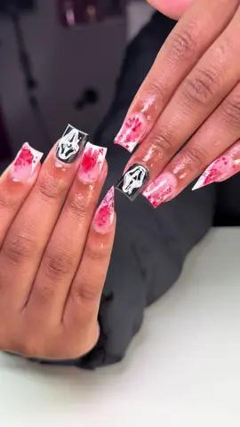 #nailtech #halloweennails #shortnails #screamnails #fyp