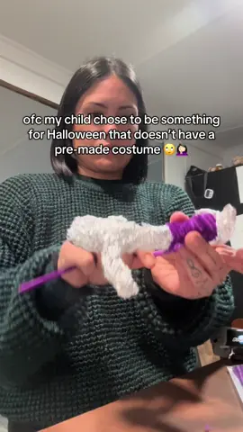 Any guesses as to what he wants to be? 😅 #diyhalloweencostume #kidscostumes #homemadecostume #momlife #lifewithkids   