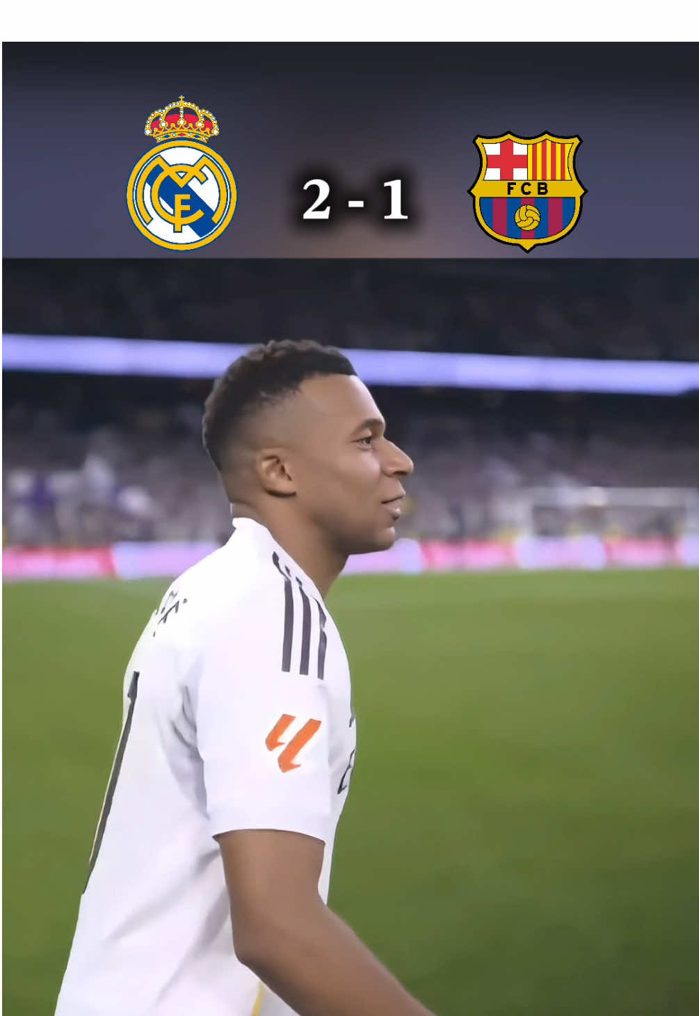El classico Real Madrid vs Fc Barcelone 2-1 